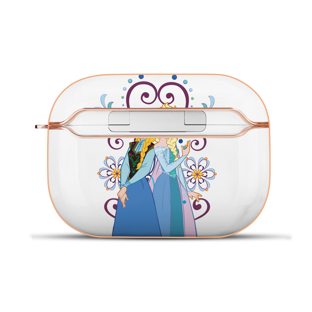 （画像用） アナと雪の女王 アンナ エルサ Frozen Anna Elsa 【AirPods Pro用】ハードシェル保護ケース｜耐衝撃・防指紋・カラビナ付き商品仕様