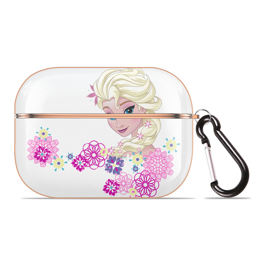 （画像用） アナと雪の女王 アンナ エルサ Frozen Anna Elsa 【AirPods Pro用】ハードシェル保護ケース｜耐衝撃・防指紋・カラビナ付き商品仕様