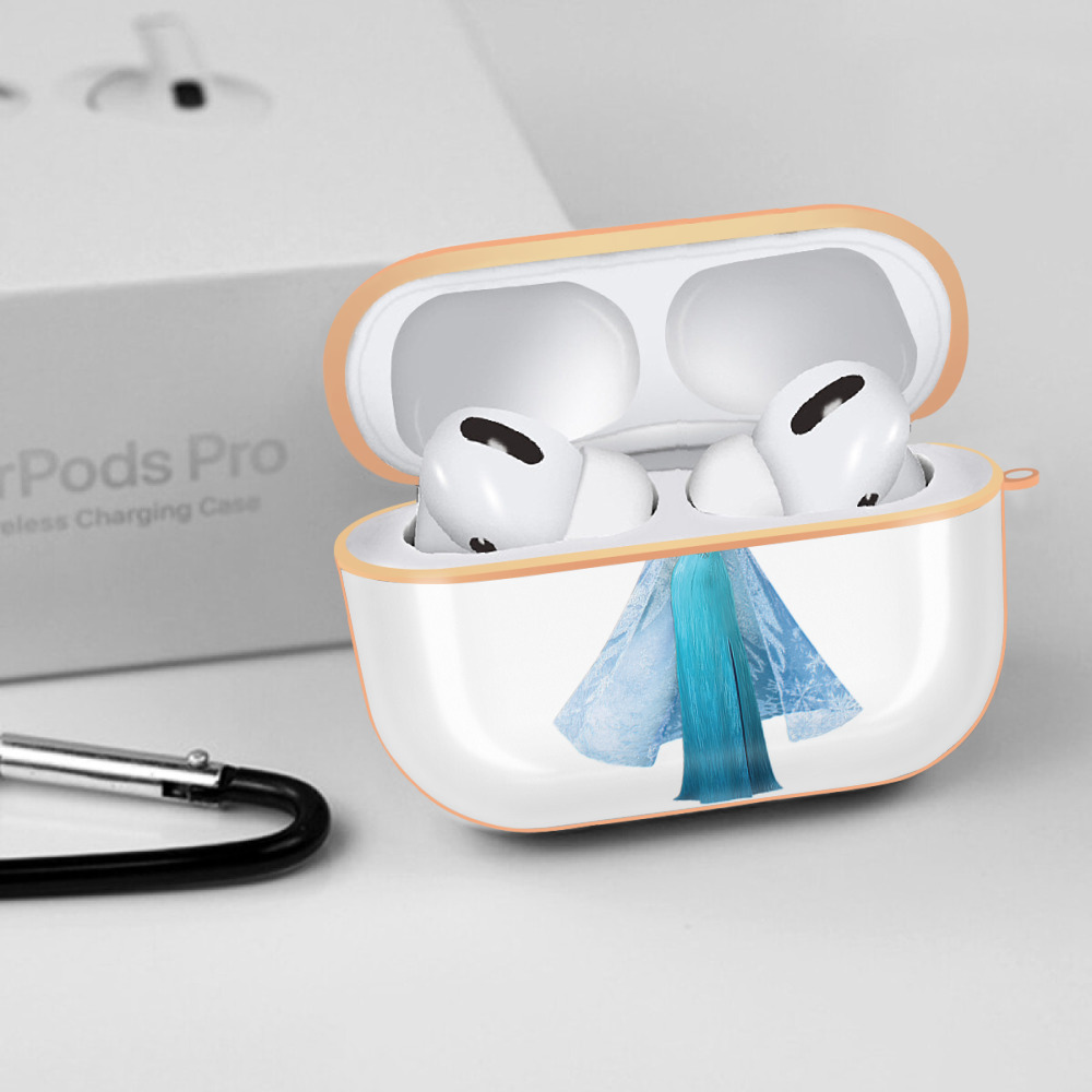 アナと雪の女王 アンナ エルサ Frozen Anna Elsa 【AirPods Pro用】ハードシェル保護ケース｜耐衝撃・防指紋・カラビナ付き商品仕様
