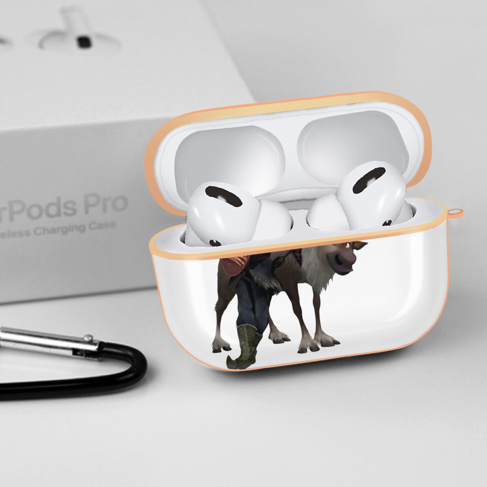 アナと雪の女王 アンナ エルサ Frozen Anna Elsa 【AirPods Pro用】ハードシェル保護ケース｜耐衝撃・防指紋・カラビナ付き商品仕様