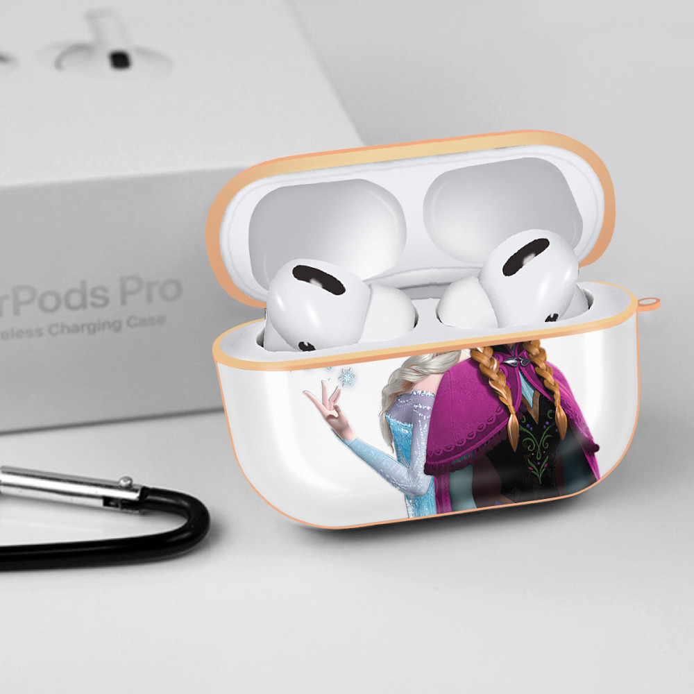 アナと雪の女王 アンナ エルサ Frozen Anna Elsa 【AirPods Pro用】ハードシェル保護ケース｜耐衝撃・防指紋・カラビナ付き商品仕様
