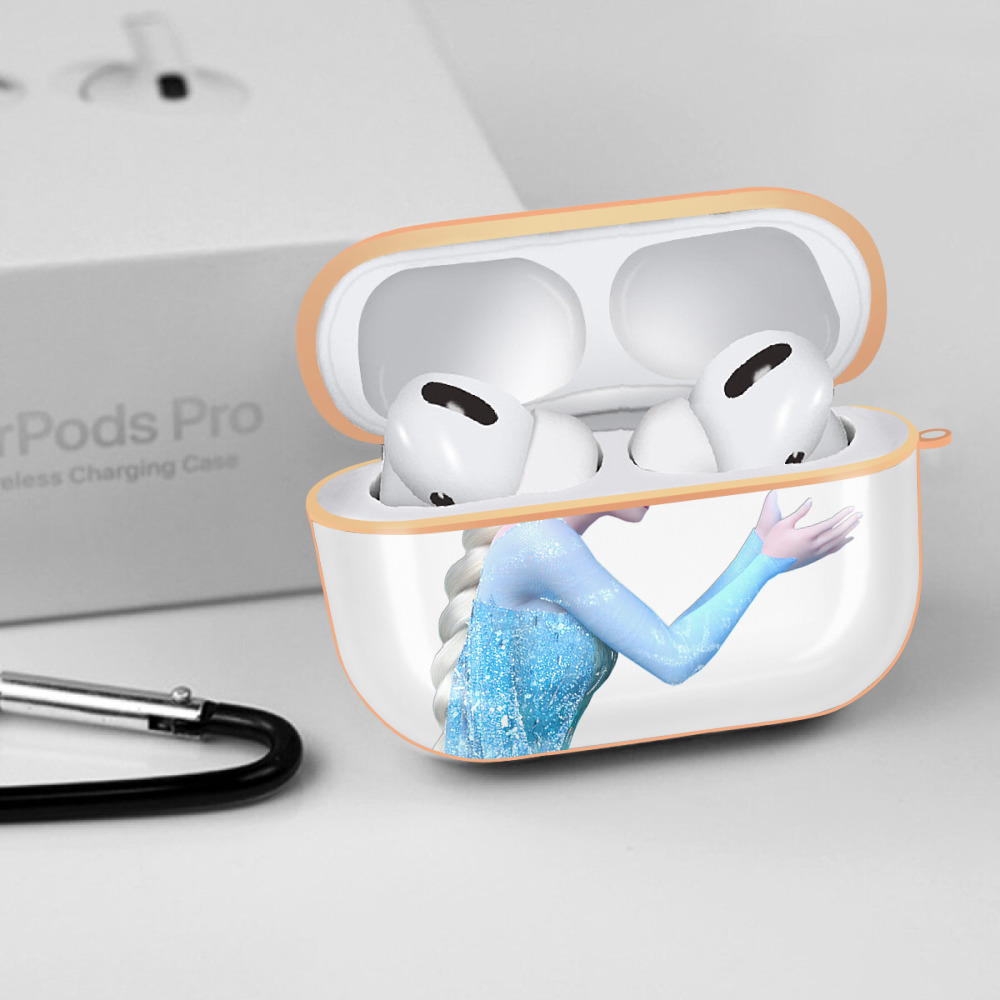アナと雪の女王 アンナ エルサ Frozen Anna Elsa 【AirPods Pro用】ハードシェル保護ケース｜耐衝撃・防指紋・カラビナ付き商品仕様