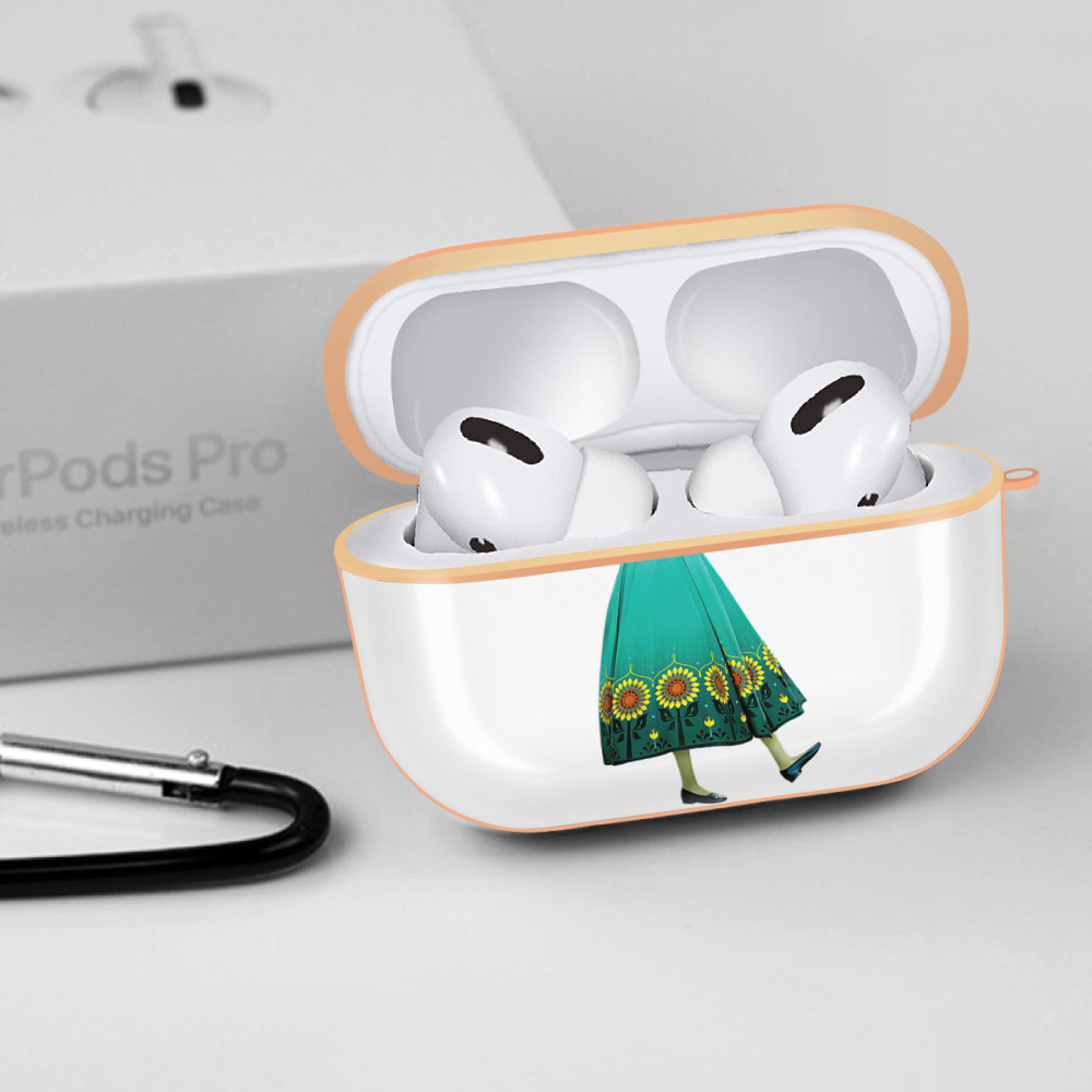 アナと雪の女王 アンナ エルサ Frozen Anna Elsa 【AirPods Pro用】ハードシェル保護ケース｜耐衝撃・防指紋・カラビナ付き商品仕様