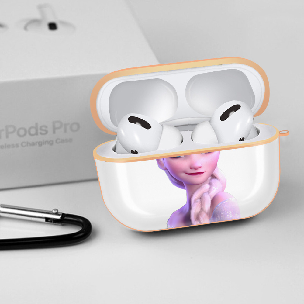 アナと雪の女王 アンナ エルサ Frozen Anna Elsa 【AirPods Pro用】ハードシェル保護ケース｜耐衝撃・防指紋・カラビナ付き商品仕様