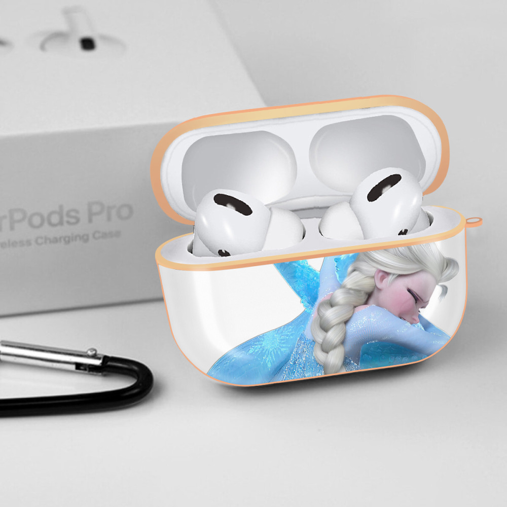 アナと雪の女王 アンナ エルサ Frozen Anna Elsa 【AirPods Pro用】ハードシェル保護ケース｜耐衝撃・防指紋・カラビナ付き商品仕様