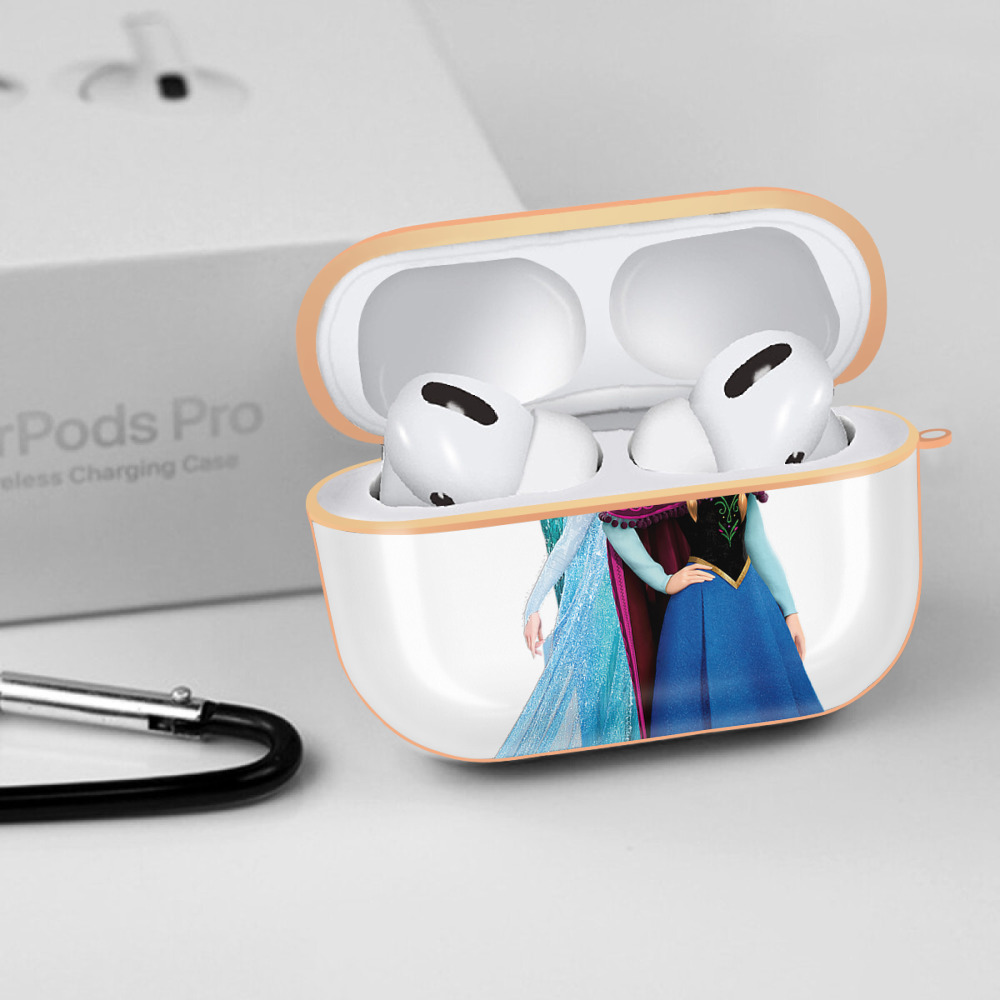 アナと雪の女王 アンナ エルサ Frozen Anna Elsa 【AirPods Pro用】ハードシェル保護ケース｜耐衝撃・防指紋・カラビナ付き商品仕様