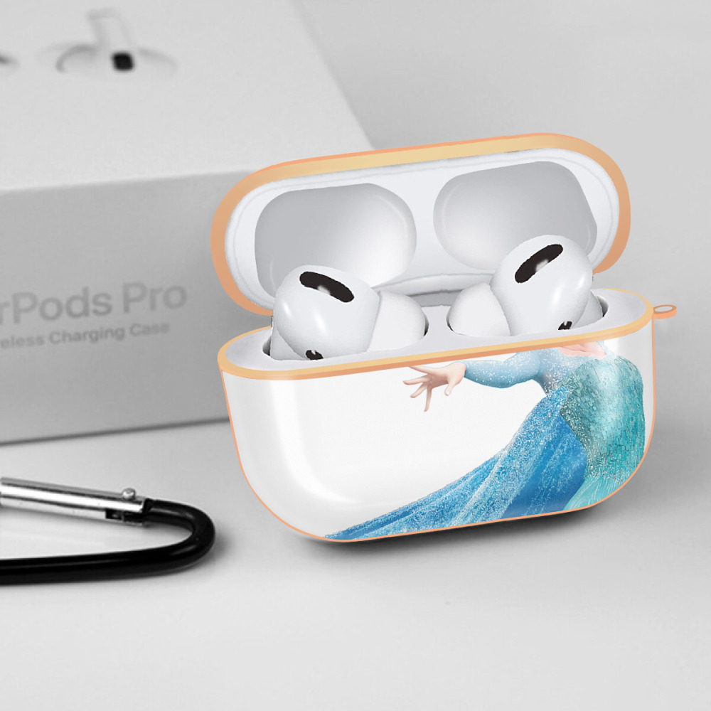 アナと雪の女王 アンナ エルサ Frozen Anna Elsa 【AirPods Pro用】ハードシェル保護ケース｜耐衝撃・防指紋・カラビナ付き商品仕様