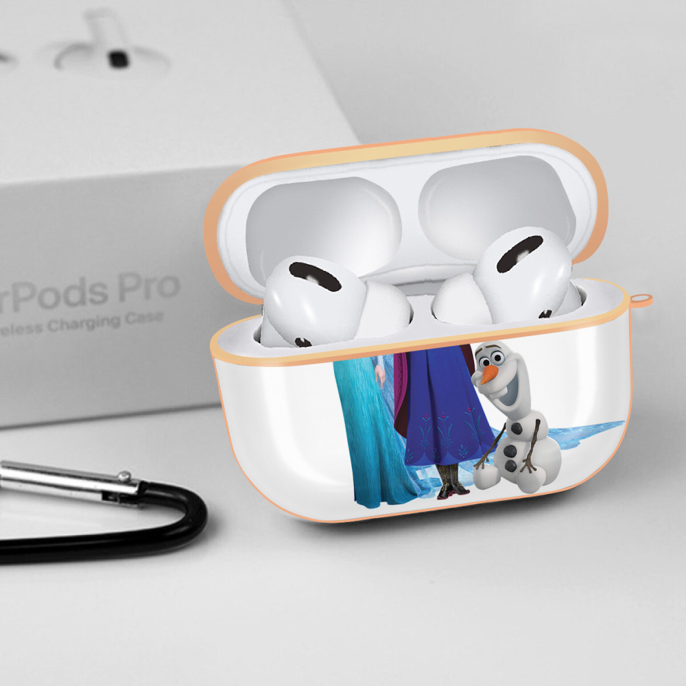 アナと雪の女王 アンナ エルサ Frozen Anna Elsa 【AirPods Pro用】ハードシェル保護ケース｜耐衝撃・防指紋・カラビナ付き商品仕様