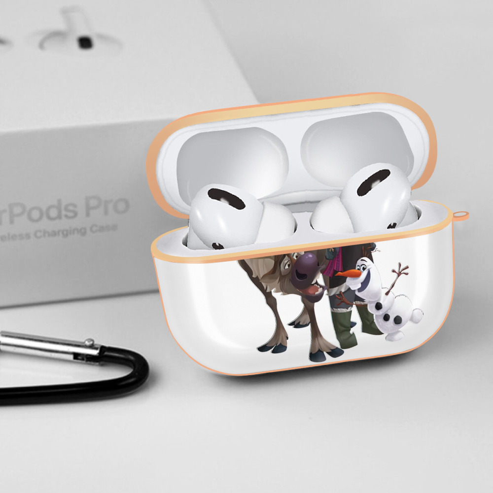 アナと雪の女王 アンナ エルサ Frozen Anna Elsa 【AirPods Pro用】ハードシェル保護ケース｜耐衝撃・防指紋・カラビナ付き商品仕様