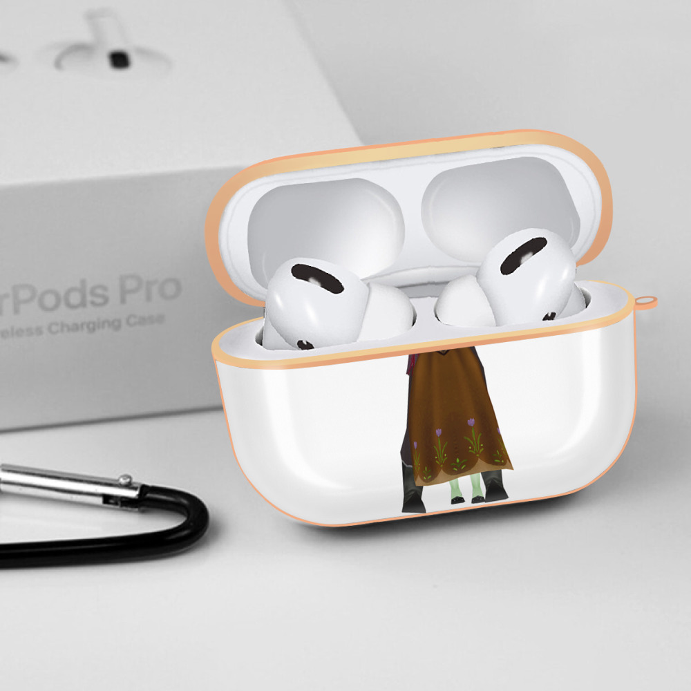 アナと雪の女王 アンナ エルサ Frozen Anna Elsa 【AirPods Pro用】ハードシェル保護ケース｜耐衝撃・防指紋・カラビナ付き商品仕様