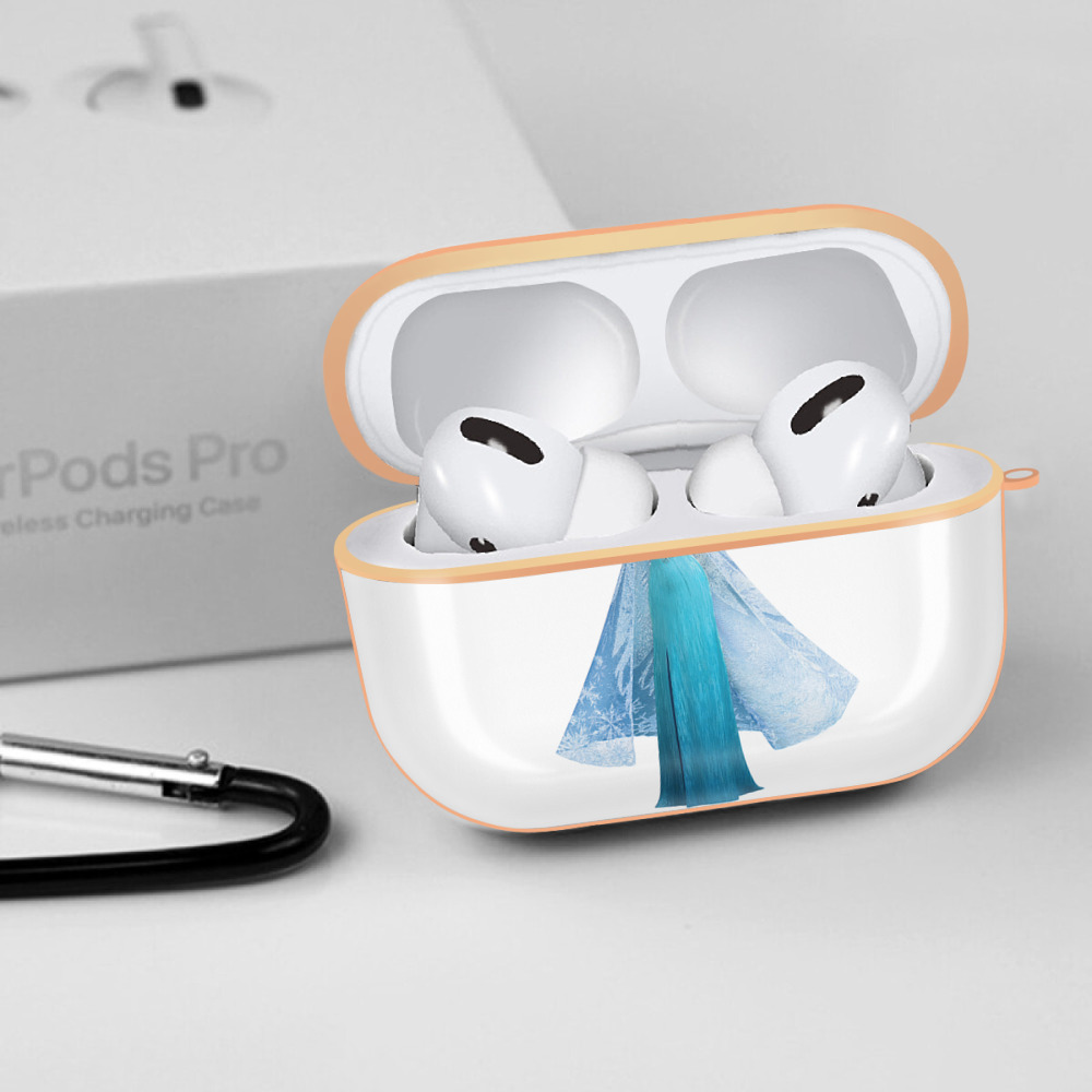 アナと雪の女王 アンナ エルサ Frozen Anna Elsa 【AirPods Pro用】ハードシェル保護ケース｜耐衝撃・防指紋・カラビナ付き商品仕様