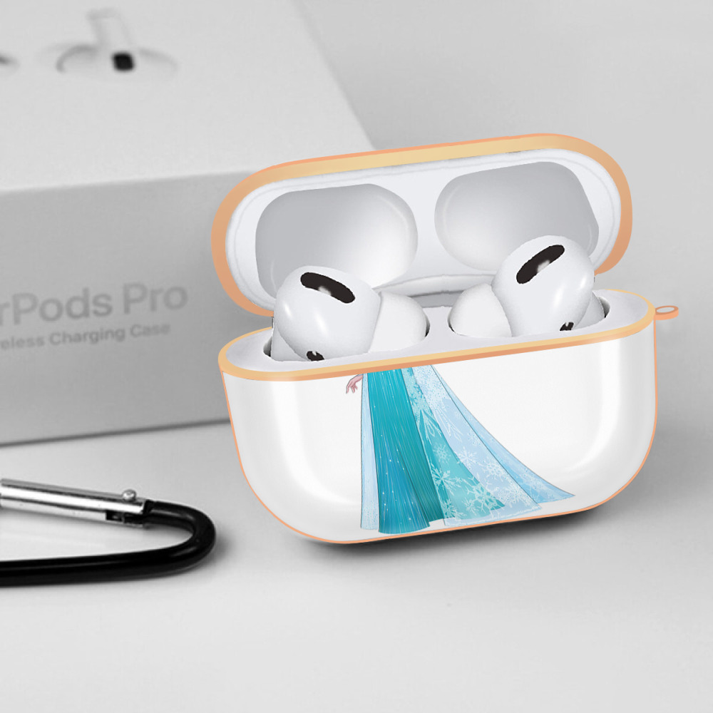 アナと雪の女王 アンナ エルサ Frozen Anna Elsa 【AirPods Pro用】ハードシェル保護ケース｜耐衝撃・防指紋・カラビナ付き商品仕様