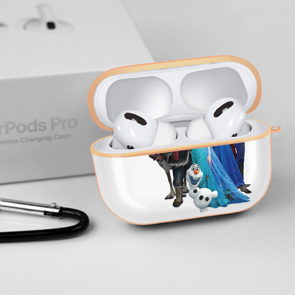 アナと雪の女王 アンナ エルサ Frozen Anna Elsa 【AirPods Pro用】ハードシェル保護ケース｜耐衝撃・防指紋・カラビナ付き商品仕様