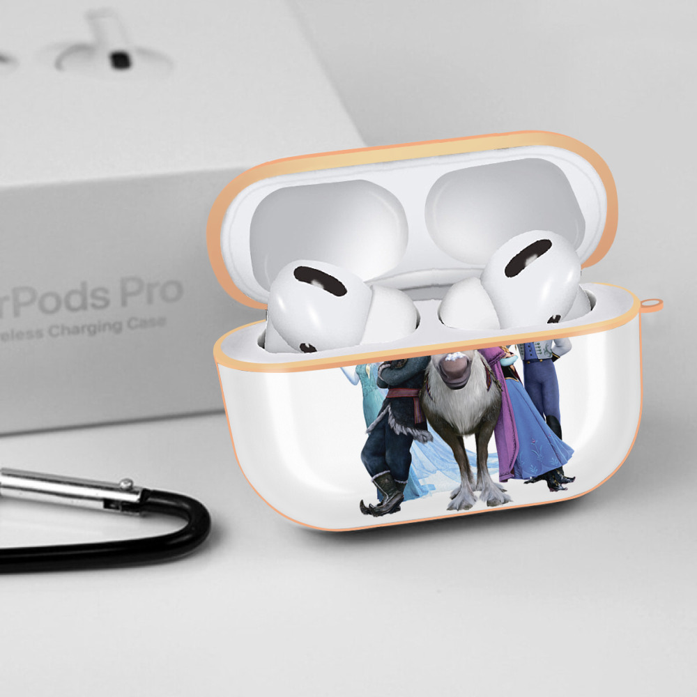 アナと雪の女王 アンナ エルサ Frozen Anna Elsa 【AirPods Pro用】ハードシェル保護ケース｜耐衝撃・防指紋・カラビナ付き商品仕様