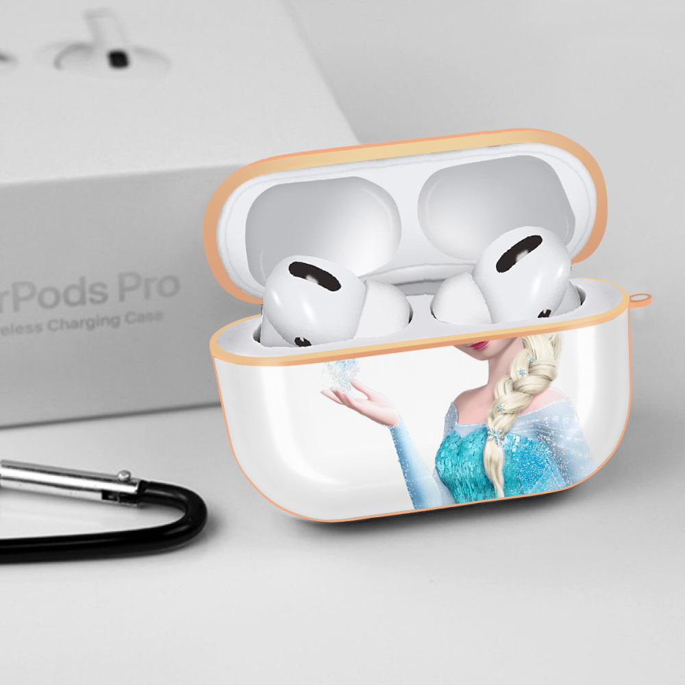 アナと雪の女王 アンナ エルサ Frozen Anna Elsa 【AirPods Pro用】ハードシェル保護ケース｜耐衝撃・防指紋・カラビナ付き商品仕様
