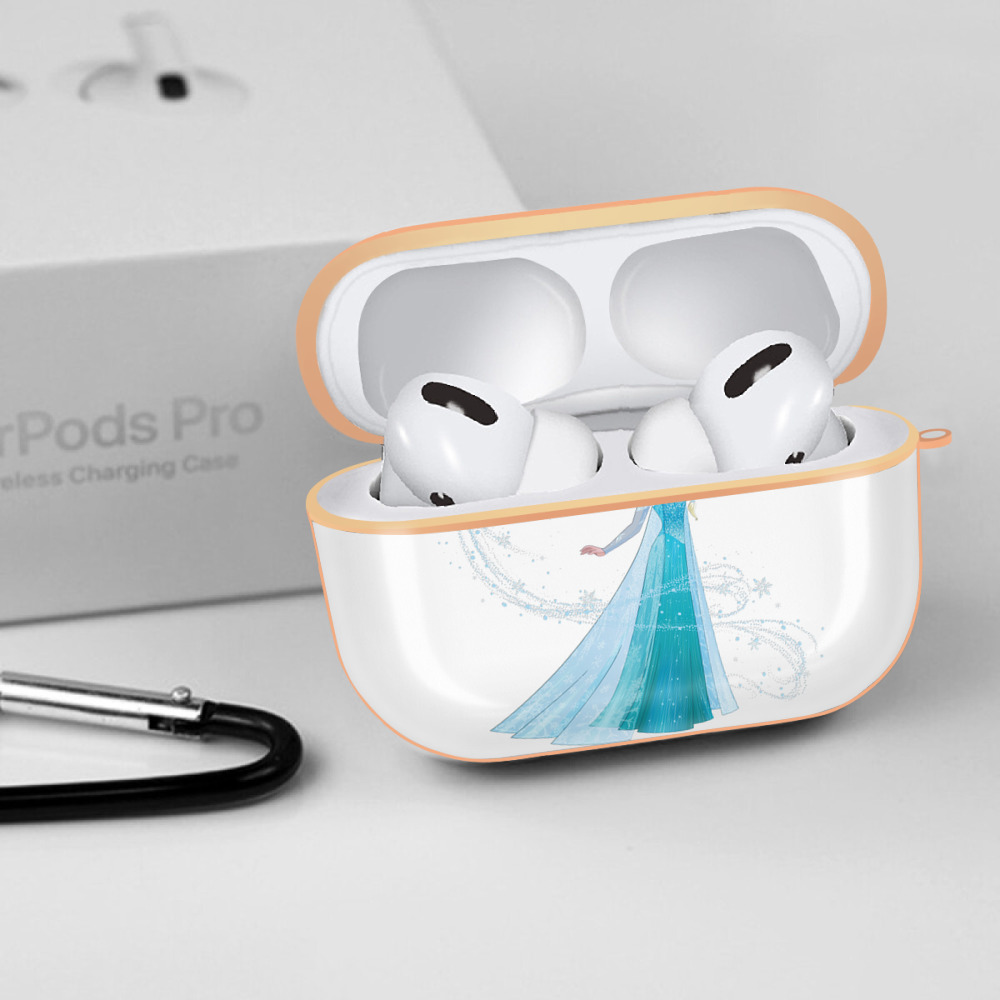 アナと雪の女王 アンナ エルサ Frozen Anna Elsa 【AirPods Pro用】ハードシェル保護ケース｜耐衝撃・防指紋・カラビナ付き商品仕様