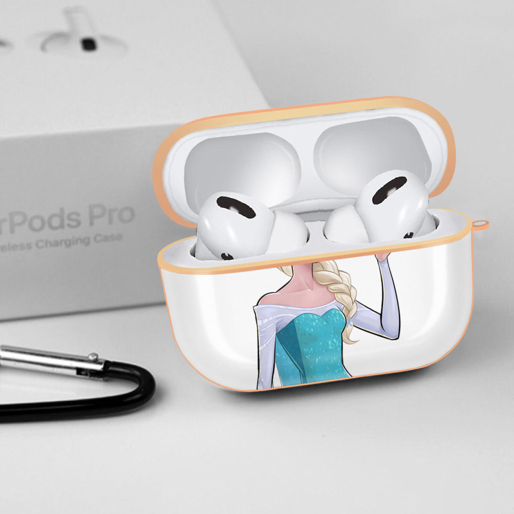 アナと雪の女王 アンナ エルサ Frozen Anna Elsa 【AirPods Pro用】ハードシェル保護ケース｜耐衝撃・防指紋・カラビナ付き商品仕様