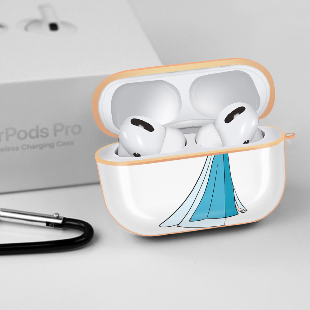 アナと雪の女王 アンナ エルサ Frozen Anna Elsa 【AirPods Pro用】ハードシェル保護ケース｜耐衝撃・防指紋・カラビナ付き商品仕様