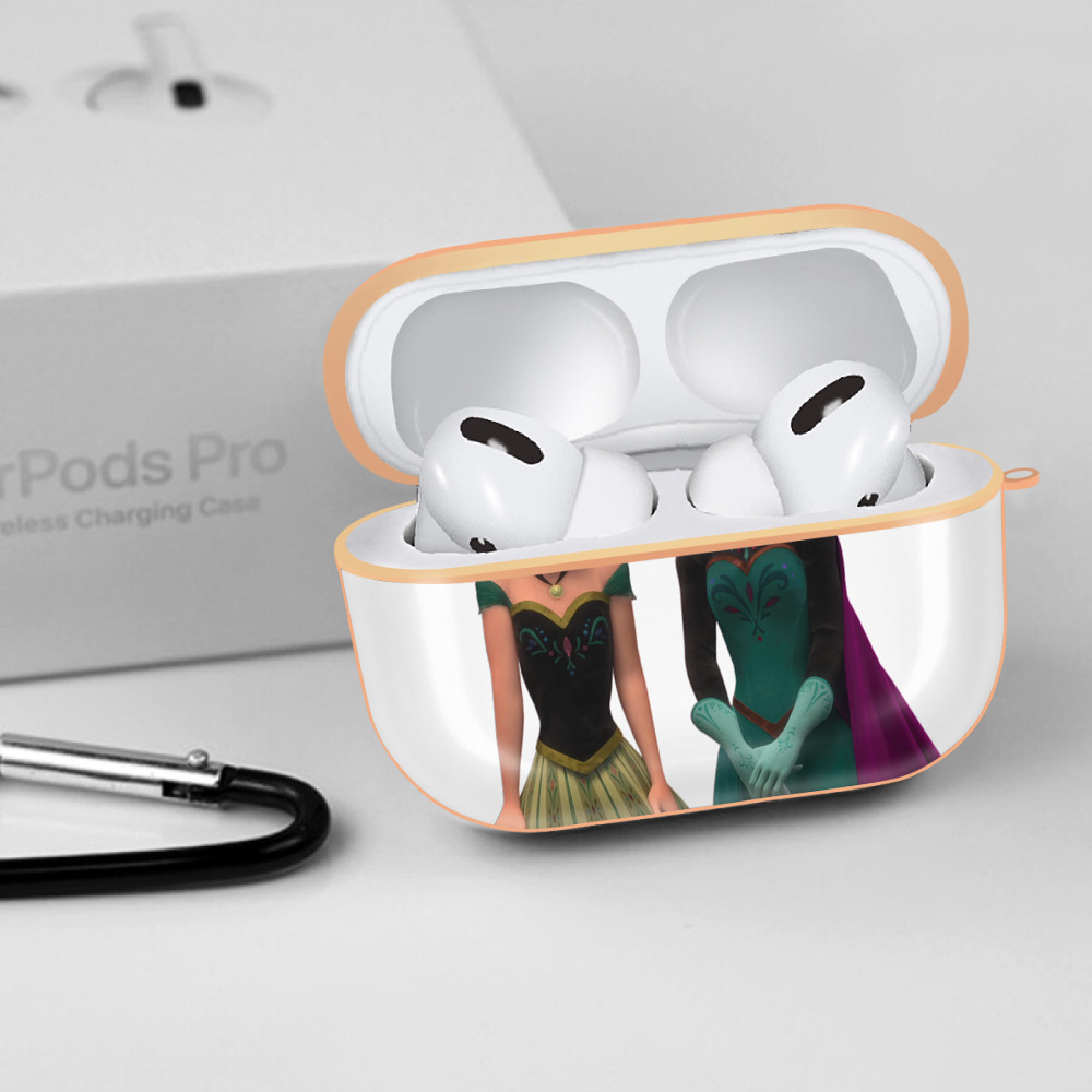 アナと雪の女王 アンナ エルサ Frozen Anna Elsa 【AirPods Pro用】ハードシェル保護ケース｜耐衝撃・防指紋・カラビナ付き商品仕様