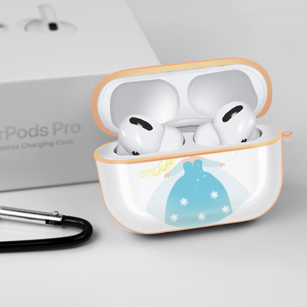 アナと雪の女王 アンナ エルサ Frozen Anna Elsa 【AirPods Pro用】ハードシェル保護ケース｜耐衝撃・防指紋・カラビナ付き商品仕様