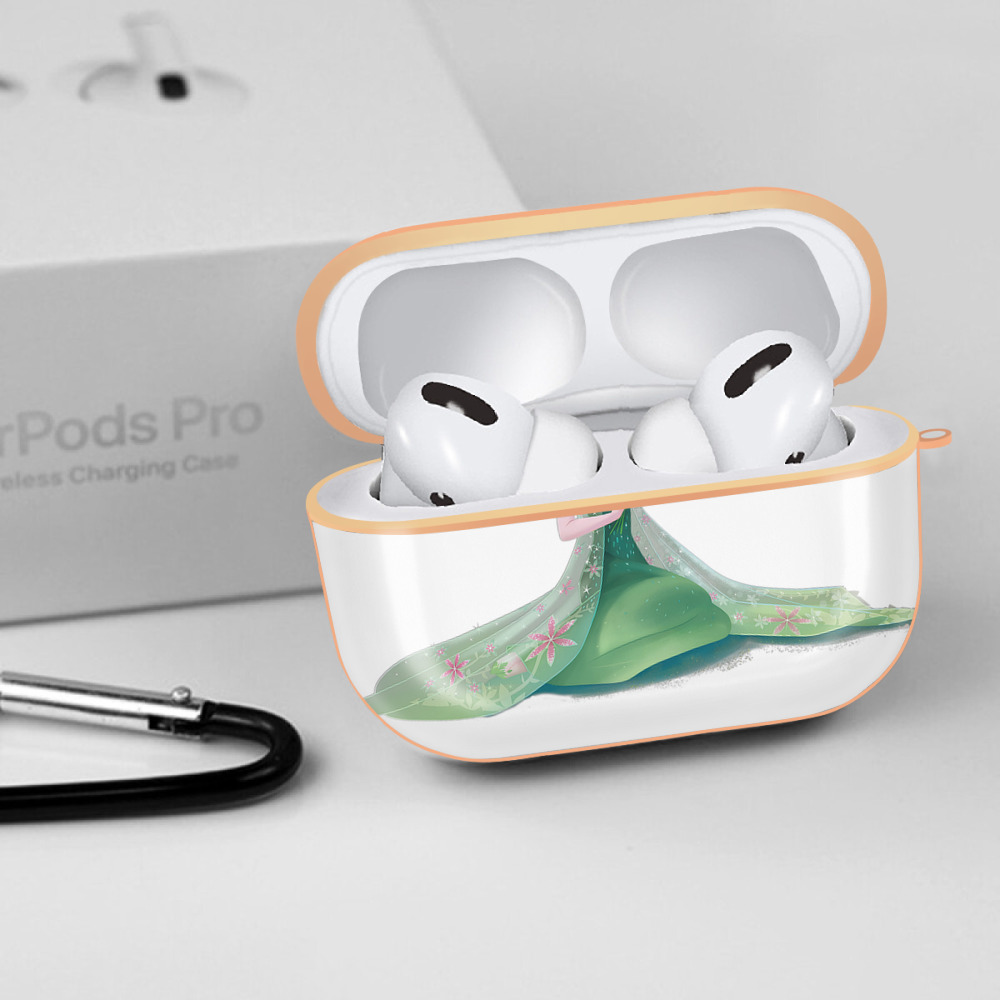 アナと雪の女王 アンナ エルサ Frozen Anna Elsa 【AirPods Pro用】ハードシェル保護ケース｜耐衝撃・防指紋・カラビナ付き商品仕様
