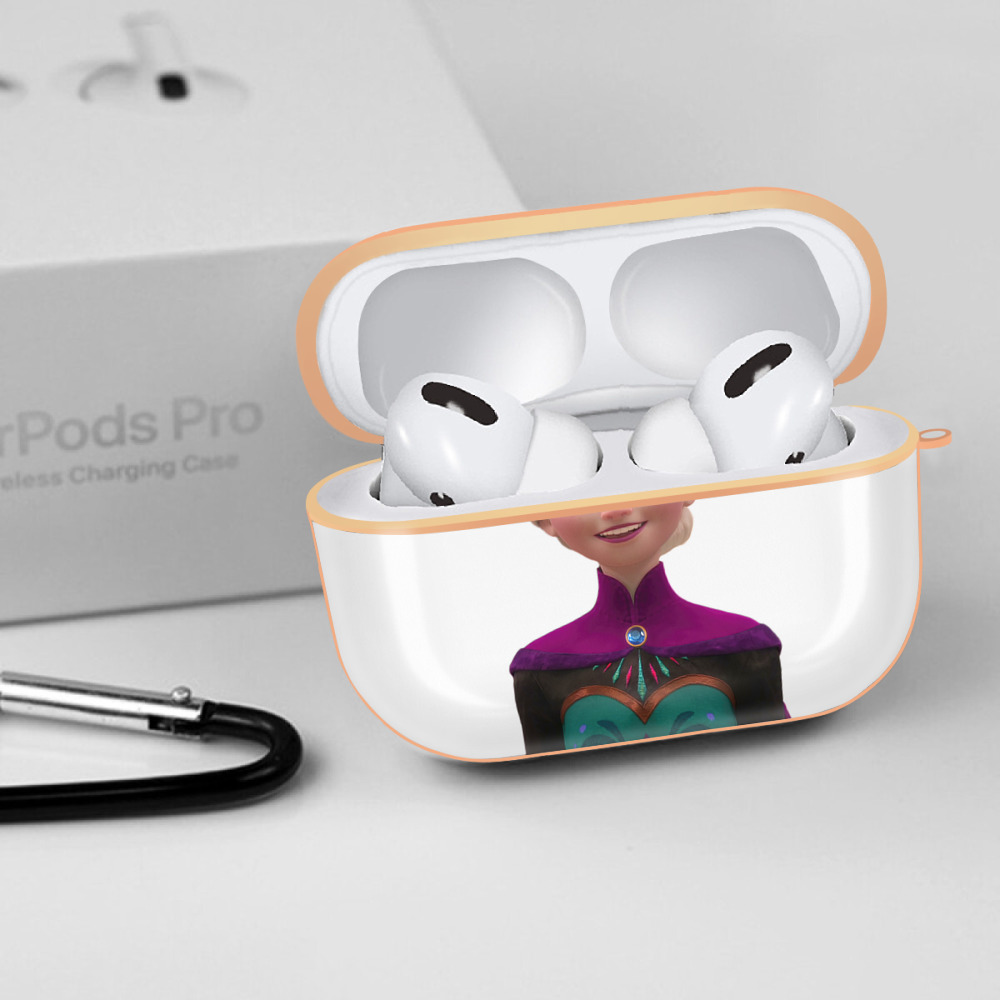 アナと雪の女王 アンナ エルサ Frozen Anna Elsa 【AirPods Pro用】ハードシェル保護ケース｜耐衝撃・防指紋・カラビナ付き商品仕様