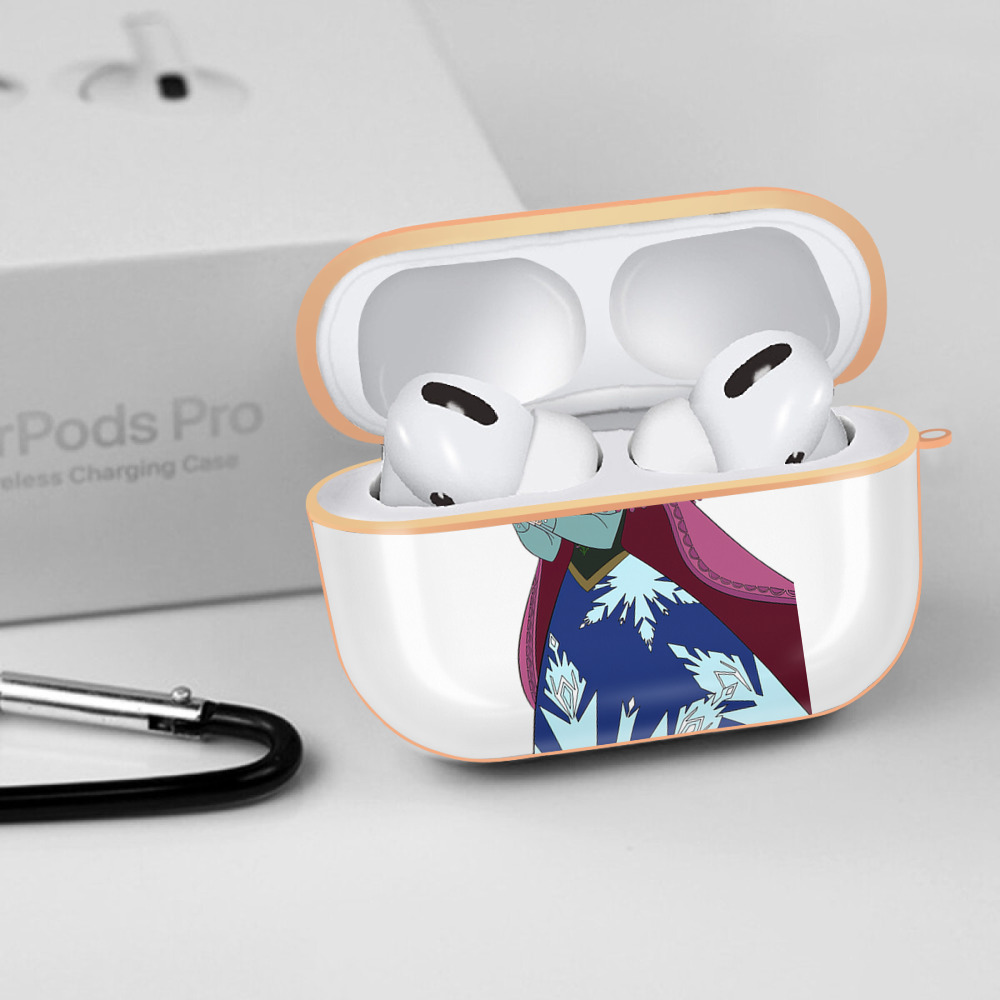 アナと雪の女王 アンナ エルサ Frozen Anna Elsa 【AirPods Pro用】ハードシェル保護ケース｜耐衝撃・防指紋・カラビナ付き商品仕様