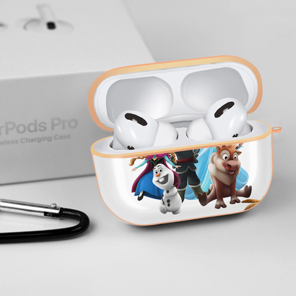 アナと雪の女王 アンナ エルサ Frozen Anna Elsa 【AirPods Pro用】ハードシェル保護ケース｜耐衝撃・防指紋・カラビナ付き商品仕様