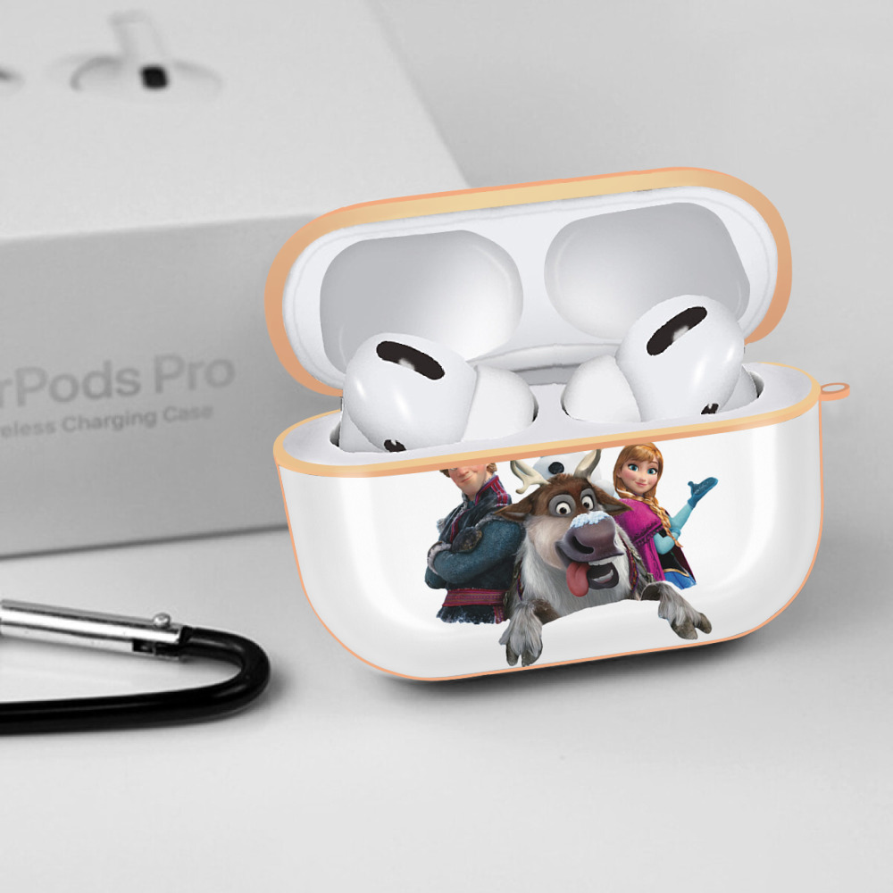 アナと雪の女王 アンナ エルサ Frozen Anna Elsa 【AirPods Pro用】ハードシェル保護ケース｜耐衝撃・防指紋・カラビナ付き商品仕様