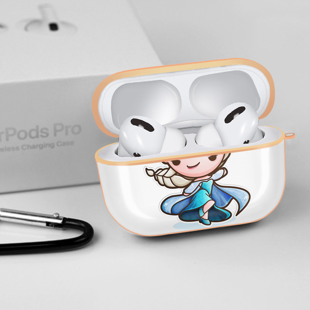 アナと雪の女王 アンナ エルサ Frozen Anna Elsa 【AirPods Pro用】ハードシェル保護ケース｜耐衝撃・防指紋・カラビナ付き商品仕様
