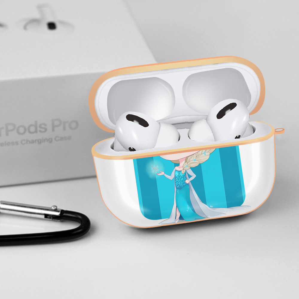 アナと雪の女王 アンナ エルサ Frozen Anna Elsa 【AirPods Pro用】ハードシェル保護ケース｜耐衝撃・防指紋・カラビナ付き商品仕様