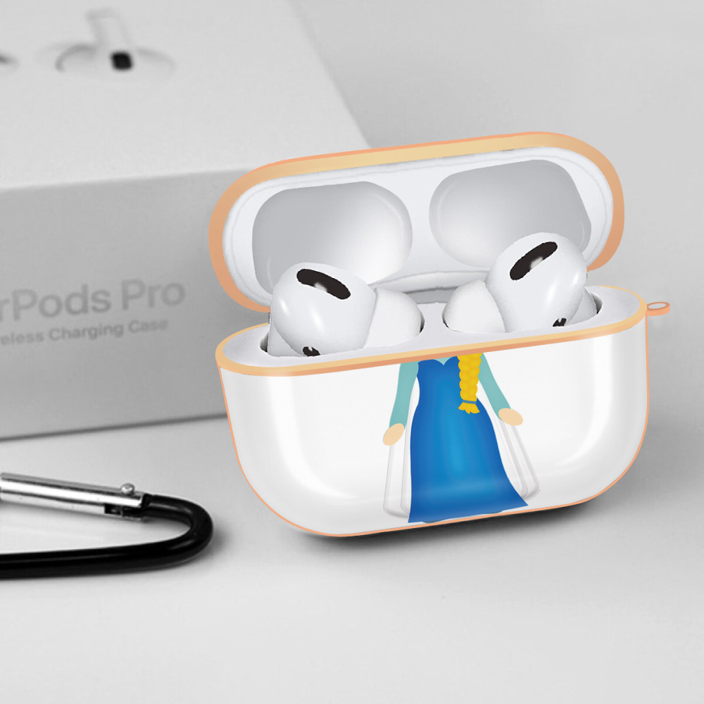 アナと雪の女王 アンナ エルサ Frozen Anna Elsa 【AirPods Pro用】ハードシェル保護ケース｜耐衝撃・防指紋・カラビナ付き商品仕様
