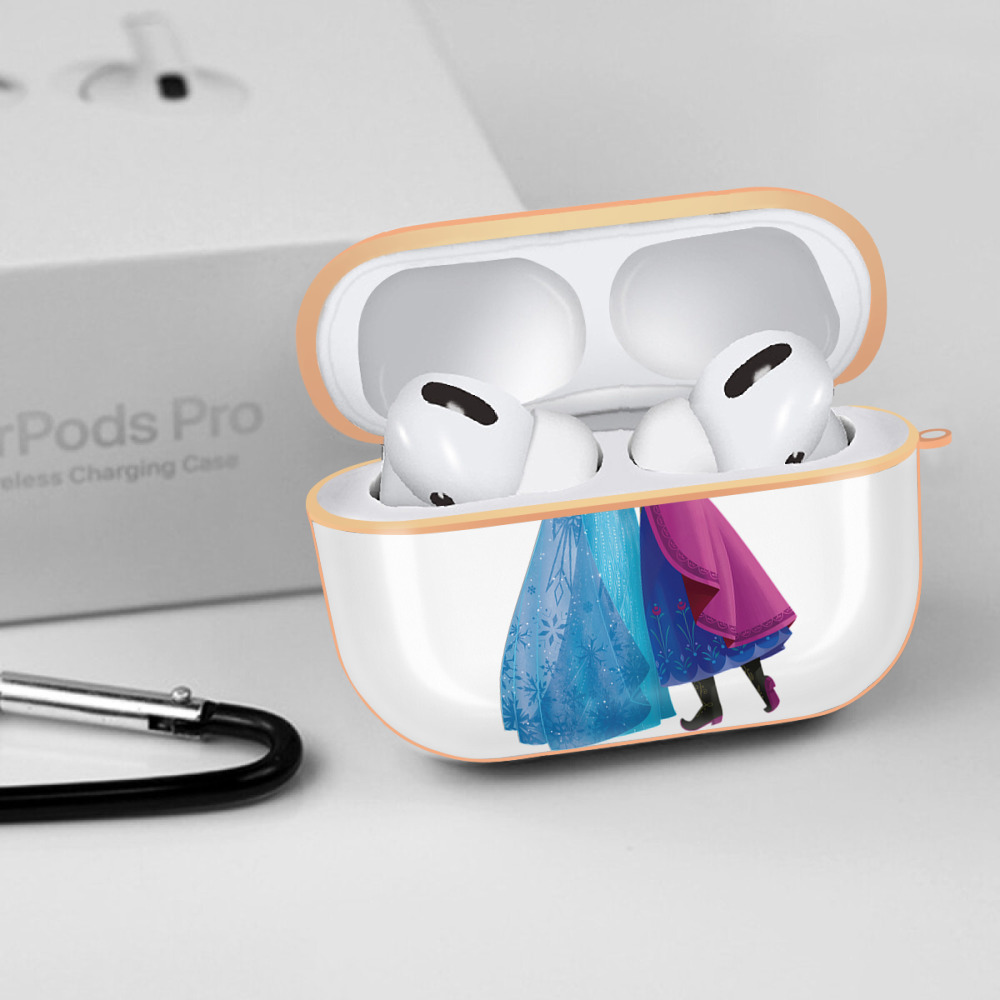 アナと雪の女王 アンナ エルサ Frozen Anna Elsa 【AirPods Pro用】ハードシェル保護ケース｜耐衝撃・防指紋・カラビナ付き商品仕様