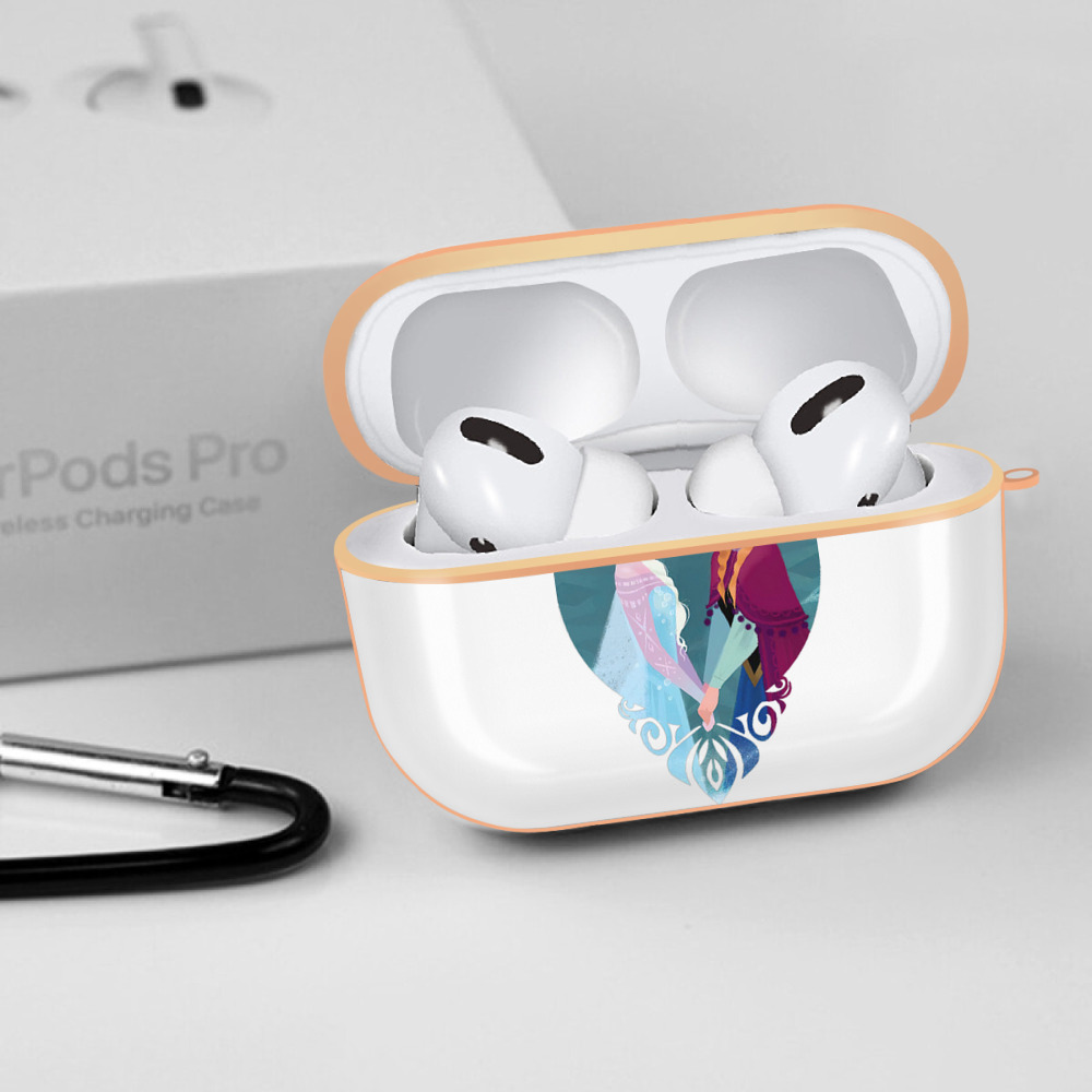 アナと雪の女王 アンナ エルサ Frozen Anna Elsa 【AirPods Pro用】ハードシェル保護ケース｜耐衝撃・防指紋・カラビナ付き商品仕様