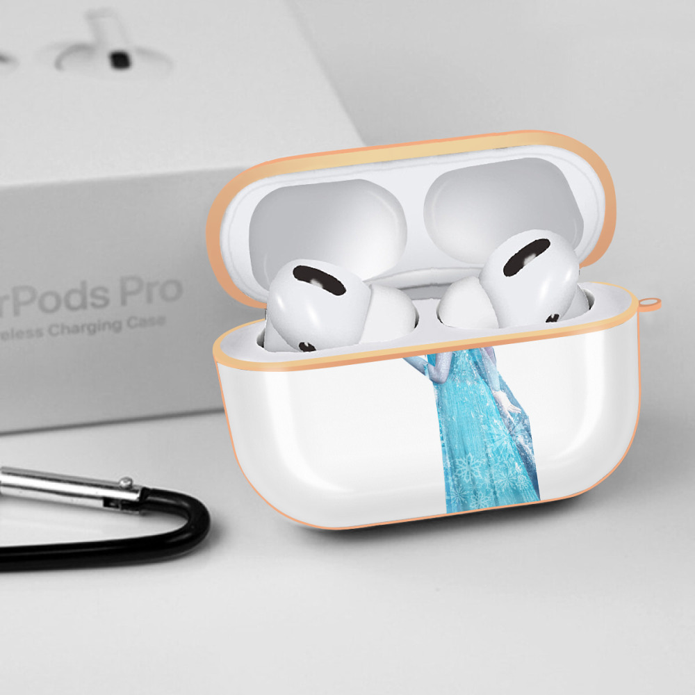 アナと雪の女王 アンナ エルサ Frozen Anna Elsa 【AirPods Pro用】ハードシェル保護ケース｜耐衝撃・防指紋・カラビナ付き商品仕様