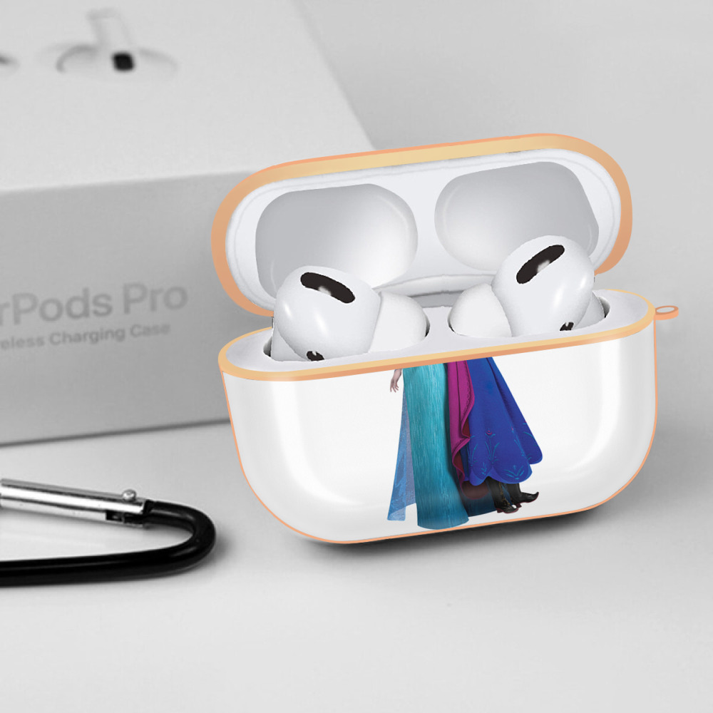 アナと雪の女王 アンナ エルサ Frozen Anna Elsa 【AirPods Pro用】ハードシェル保護ケース｜耐衝撃・防指紋・カラビナ付き商品仕様