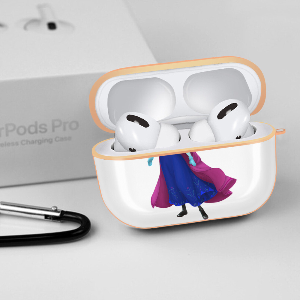 アナと雪の女王 アンナ エルサ Frozen Anna Elsa 【AirPods Pro用】ハードシェル保護ケース｜耐衝撃・防指紋・カラビナ付き商品仕様