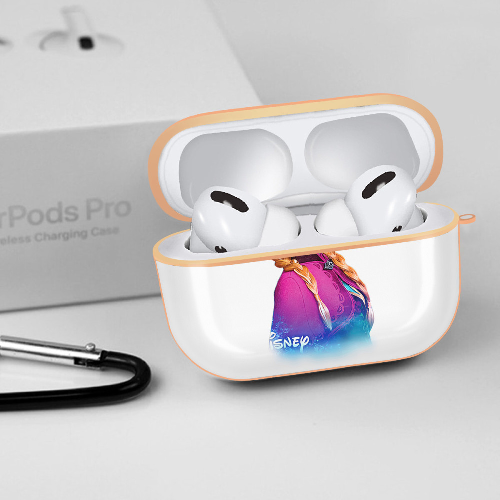 アナと雪の女王 アンナ エルサ Frozen Anna Elsa 【AirPods Pro用】ハードシェル保護ケース｜耐衝撃・防指紋・カラビナ付き商品仕様