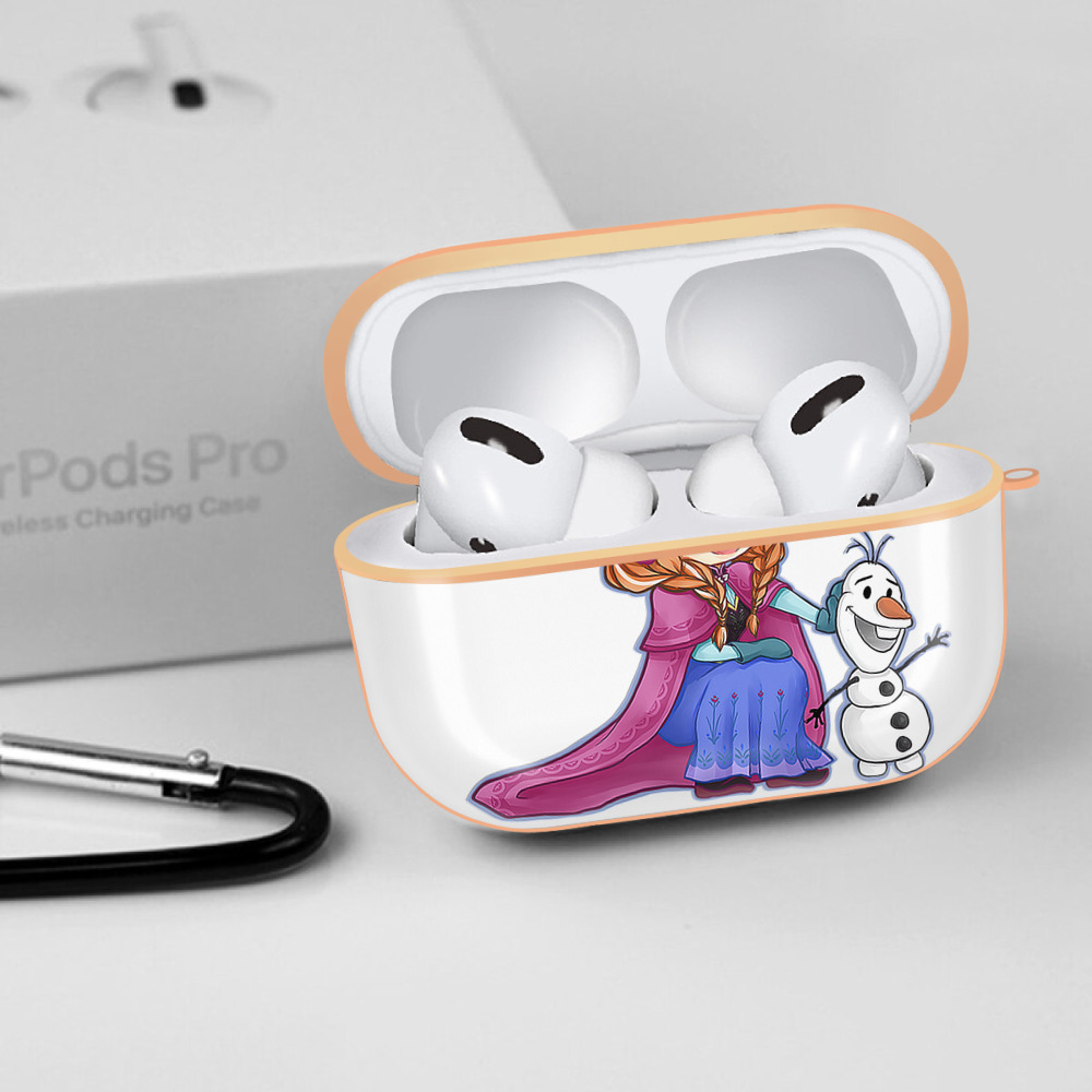 アナと雪の女王 アンナ エルサ Frozen Anna Elsa 【AirPods Pro用】ハードシェル保護ケース｜耐衝撃・防指紋・カラビナ付き商品仕様