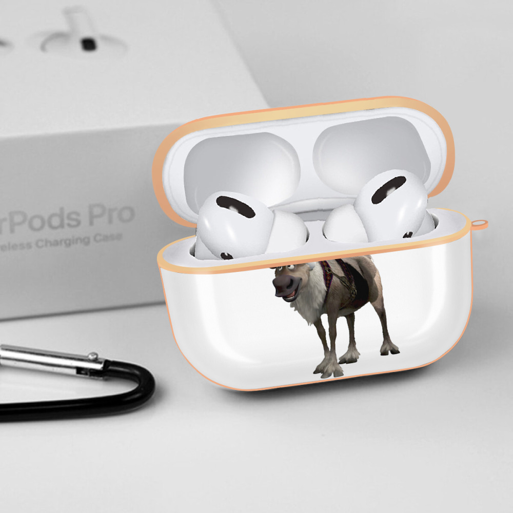 アナと雪の女王 アンナ エルサ Frozen Anna Elsa 【AirPods Pro用】ハードシェル保護ケース｜耐衝撃・防指紋・カラビナ付き商品仕様
