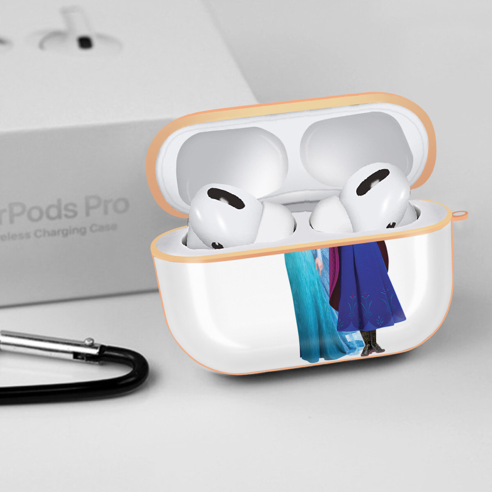 アナと雪の女王 アンナ エルサ Frozen Anna Elsa 【AirPods Pro用】ハードシェル保護ケース｜耐衝撃・防指紋・カラビナ付き商品仕様