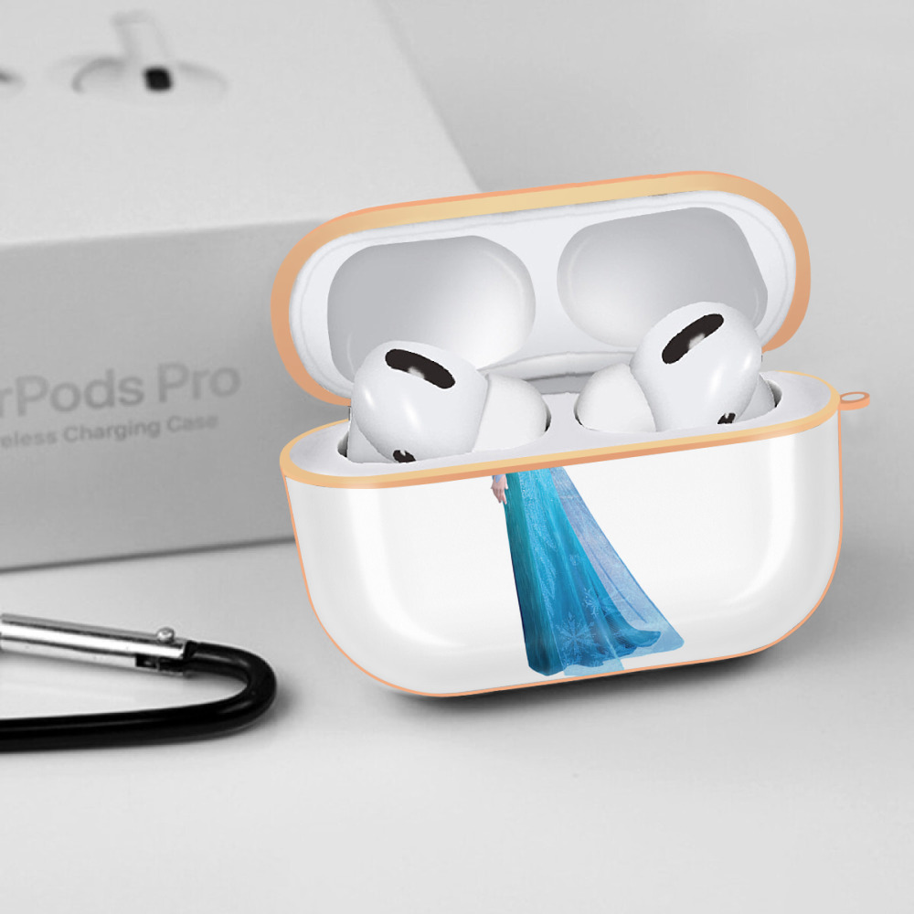 アナと雪の女王 アンナ エルサ Frozen Anna Elsa 【AirPods Pro用】ハードシェル保護ケース｜耐衝撃・防指紋・カラビナ付き商品仕様