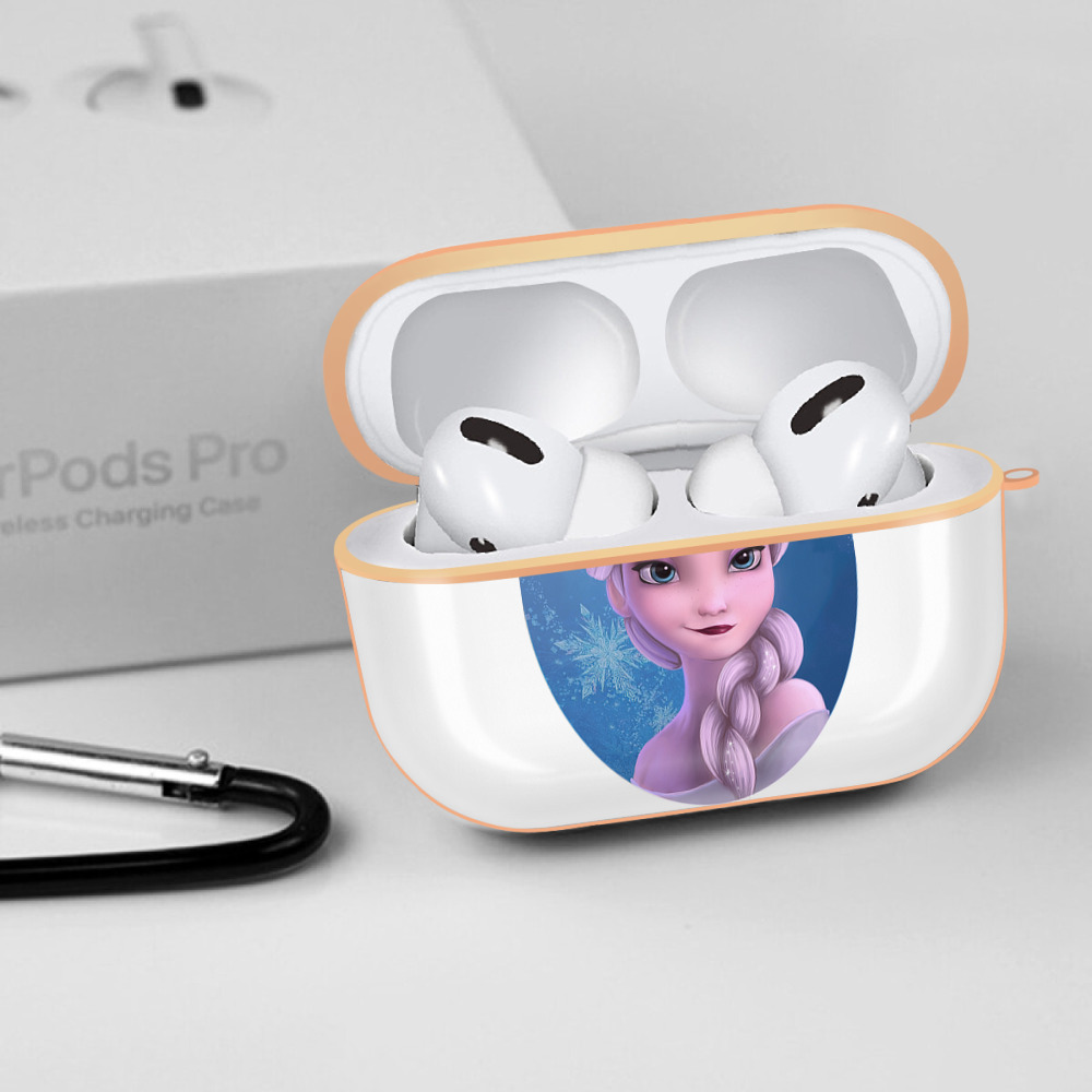 アナと雪の女王 アンナ エルサ Frozen Anna Elsa 【AirPods Pro用】ハードシェル保護ケース｜耐衝撃・防指紋・カラビナ付き商品仕様