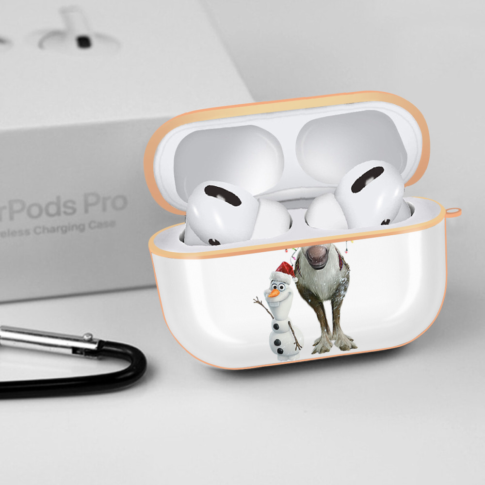 アナと雪の女王 アンナ エルサ Frozen Anna Elsa 【AirPods Pro用】ハードシェル保護ケース｜耐衝撃・防指紋・カラビナ付き商品仕様