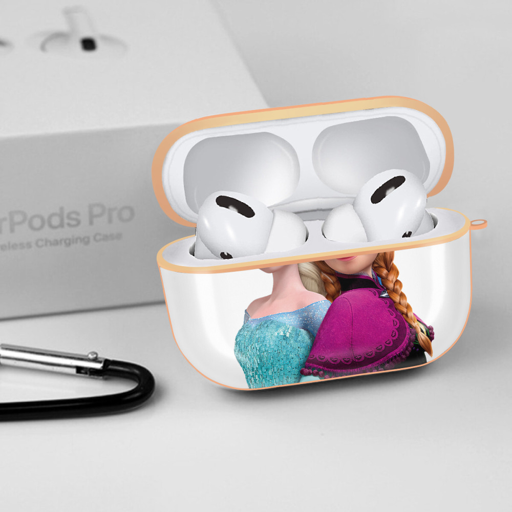 アナと雪の女王 アンナ エルサ Frozen Anna Elsa 【AirPods Pro用】ハードシェル保護ケース｜耐衝撃・防指紋・カラビナ付き商品仕様