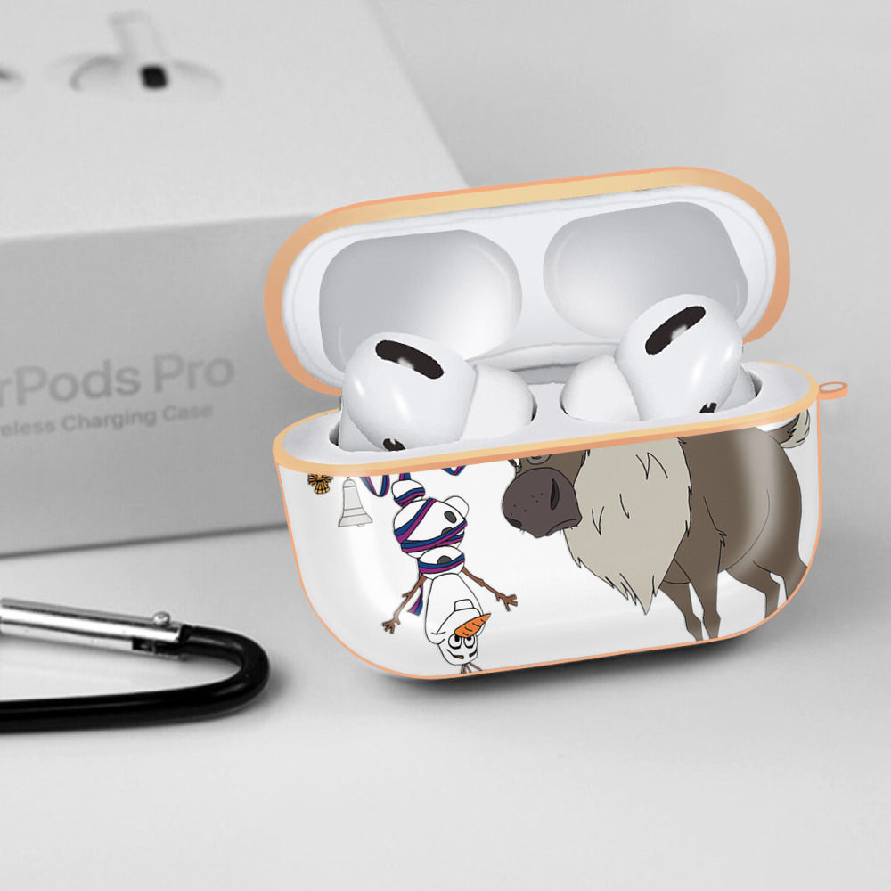 アナと雪の女王 アンナ エルサ Frozen Anna Elsa 【AirPods Pro用】ハードシェル保護ケース｜耐衝撃・防指紋・カラビナ付き商品仕様