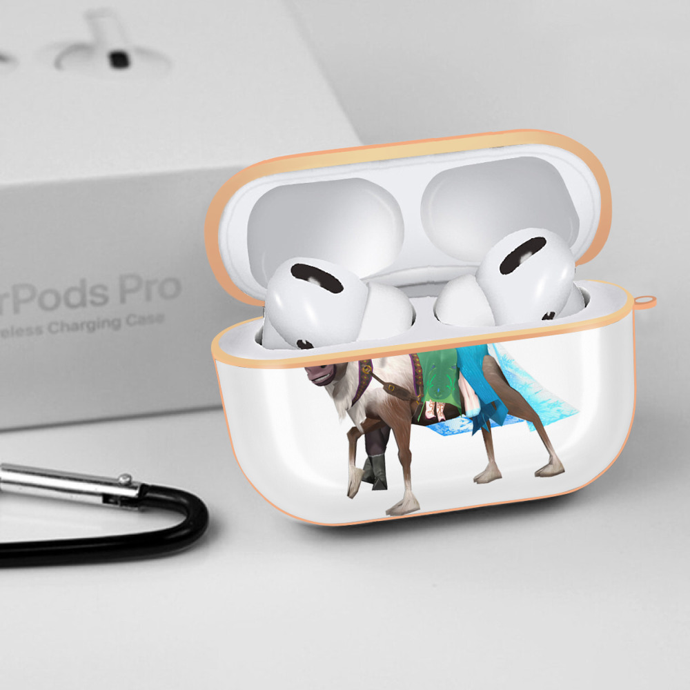 アナと雪の女王 アンナ エルサ Frozen Anna Elsa 【AirPods Pro用】ハードシェル保護ケース｜耐衝撃・防指紋・カラビナ付き商品仕様