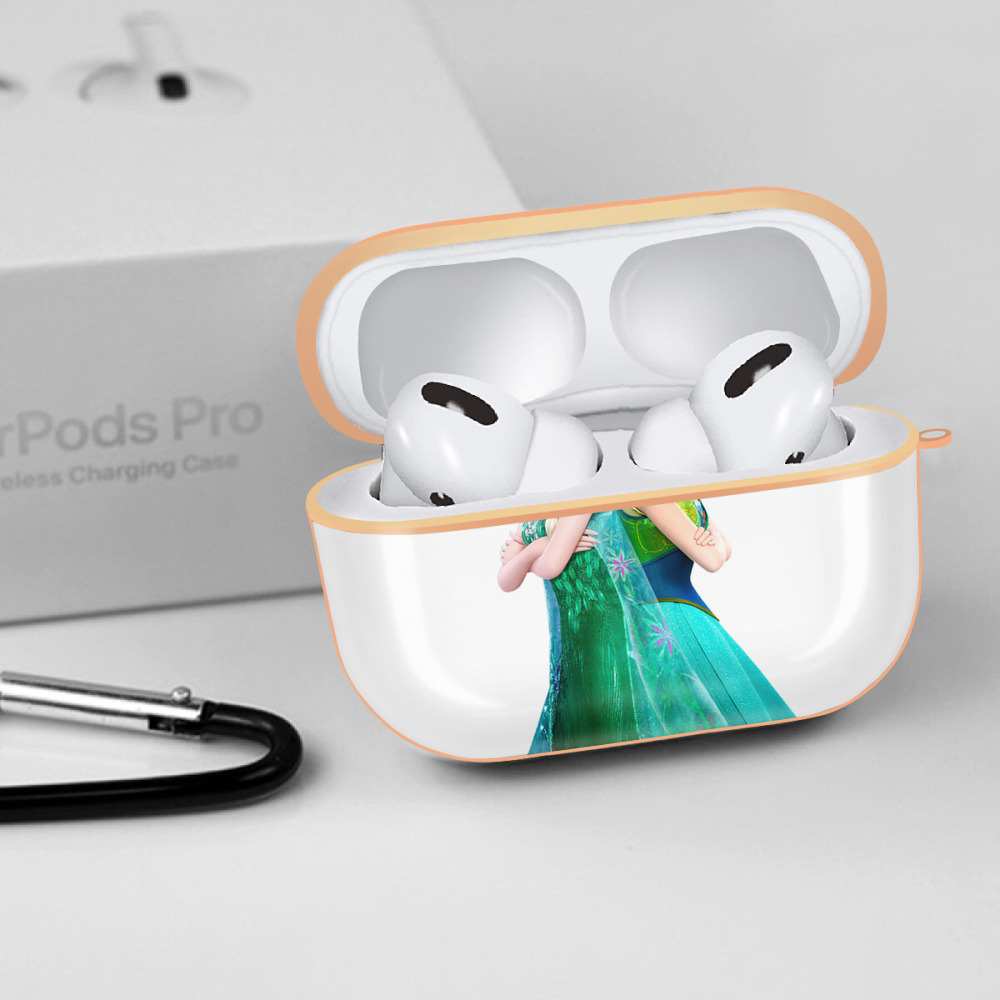 アナと雪の女王 アンナ エルサ Frozen Anna Elsa 【AirPods Pro用】ハードシェル保護ケース｜耐衝撃・防指紋・カラビナ付き商品仕様