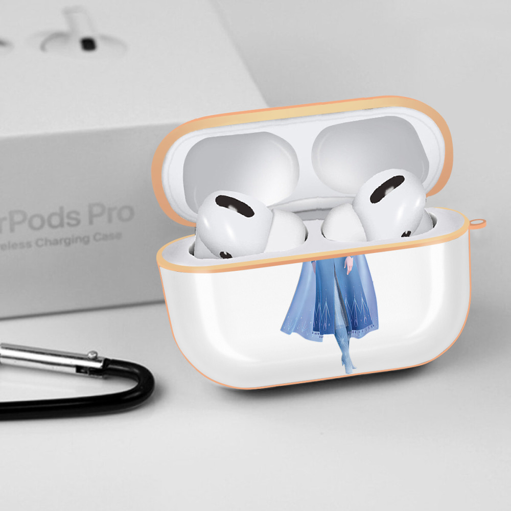 アナと雪の女王 アンナ エルサ Frozen Anna Elsa 【AirPods Pro用】ハードシェル保護ケース｜耐衝撃・防指紋・カラビナ付き商品仕様