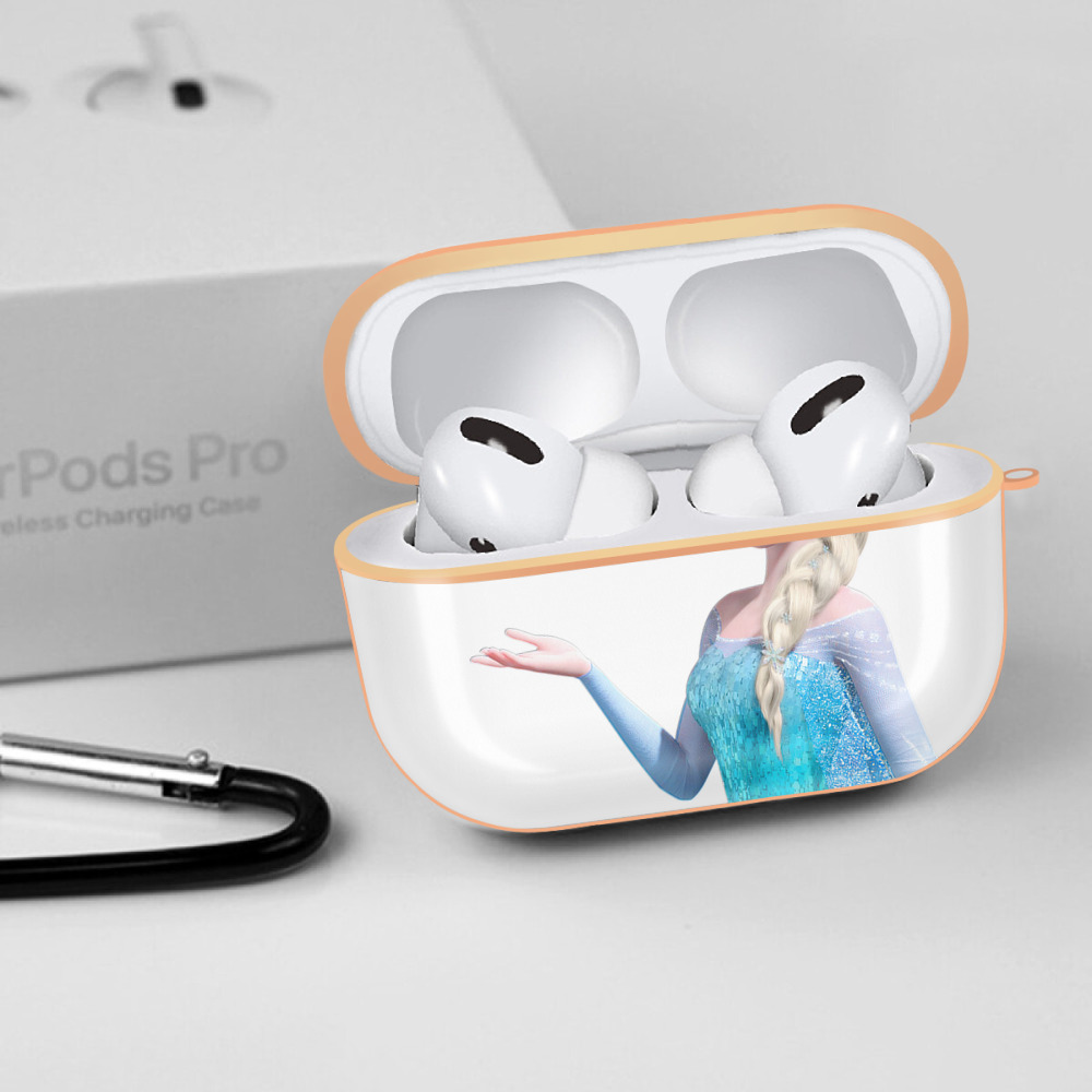 アナと雪の女王 アンナ エルサ Frozen Anna Elsa 【AirPods Pro用】ハードシェル保護ケース｜耐衝撃・防指紋・カラビナ付き商品仕様